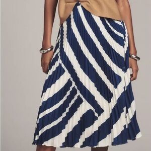 Anthropologie Pleated Midi Skirt